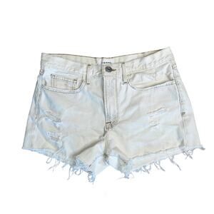 FRAME Le Brigette Distressed Destroyed Frayed Hem Jean Shorts Women’s Size 27